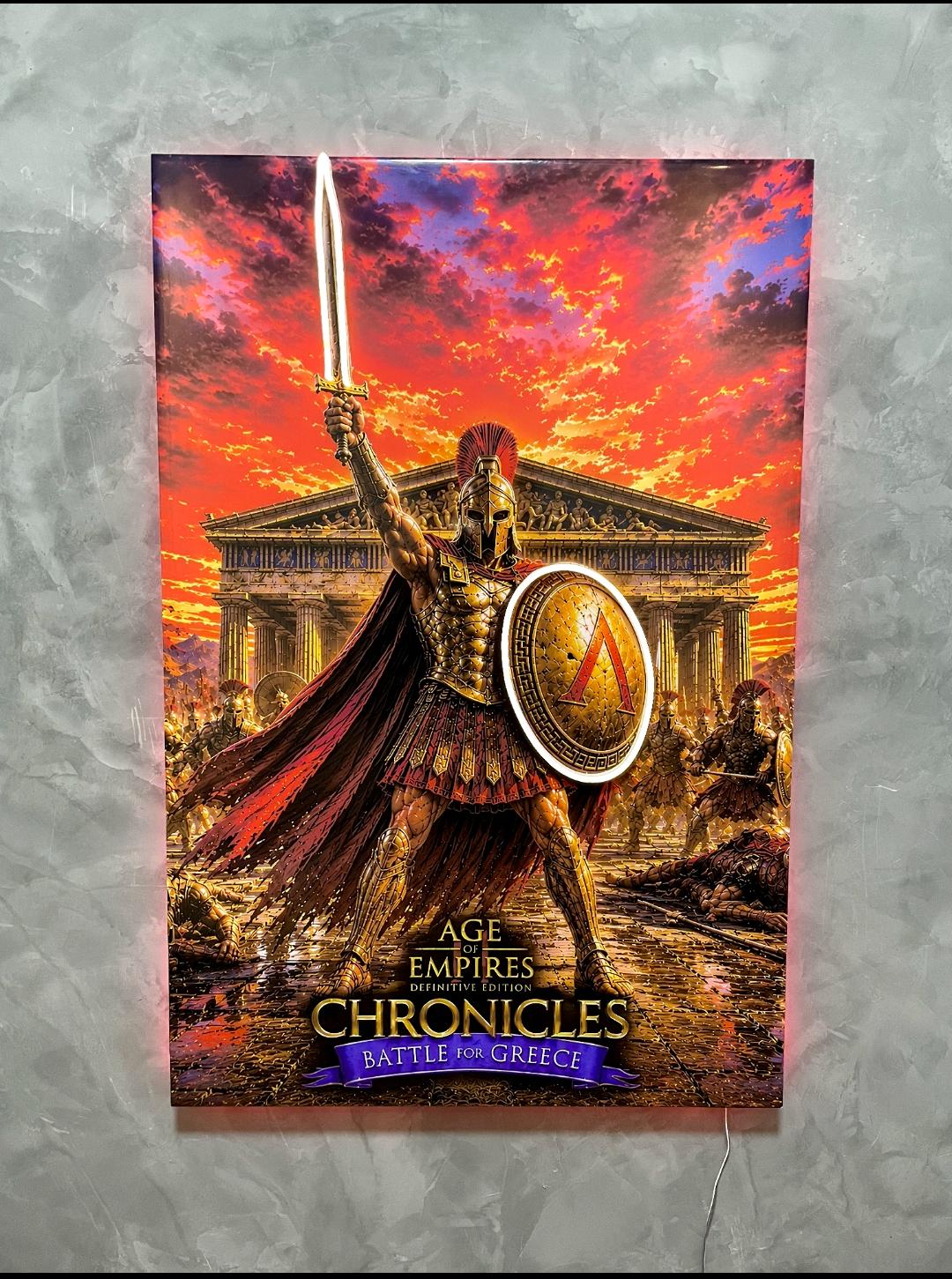 Quadro Age of Empires Resinado com LED