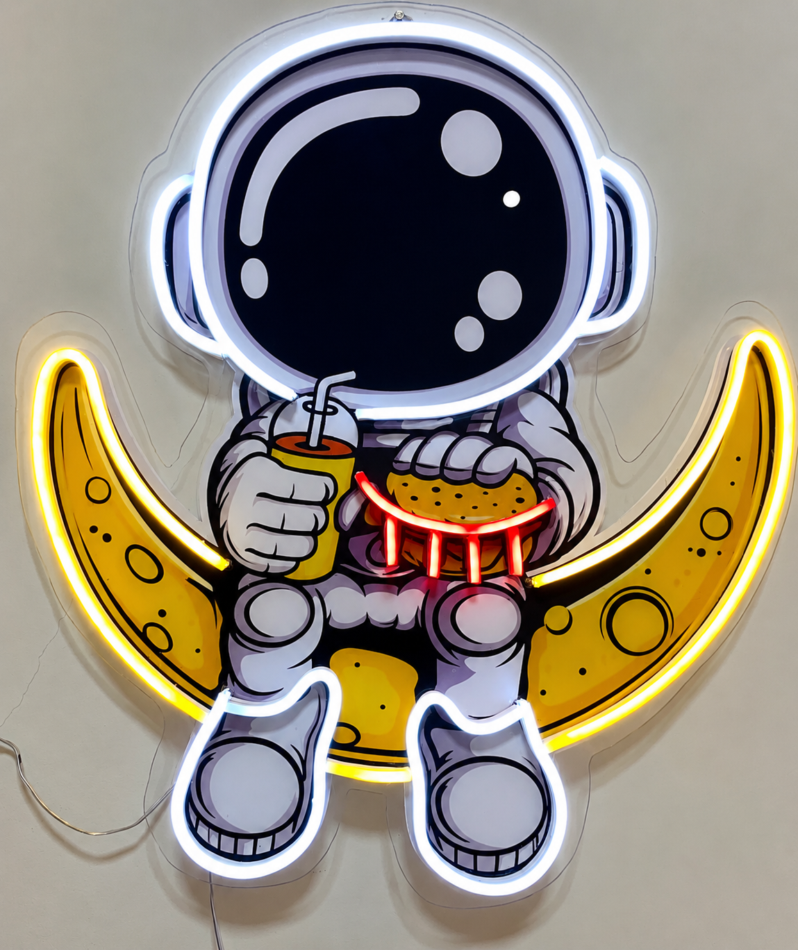 Astronauta Acrílico LED