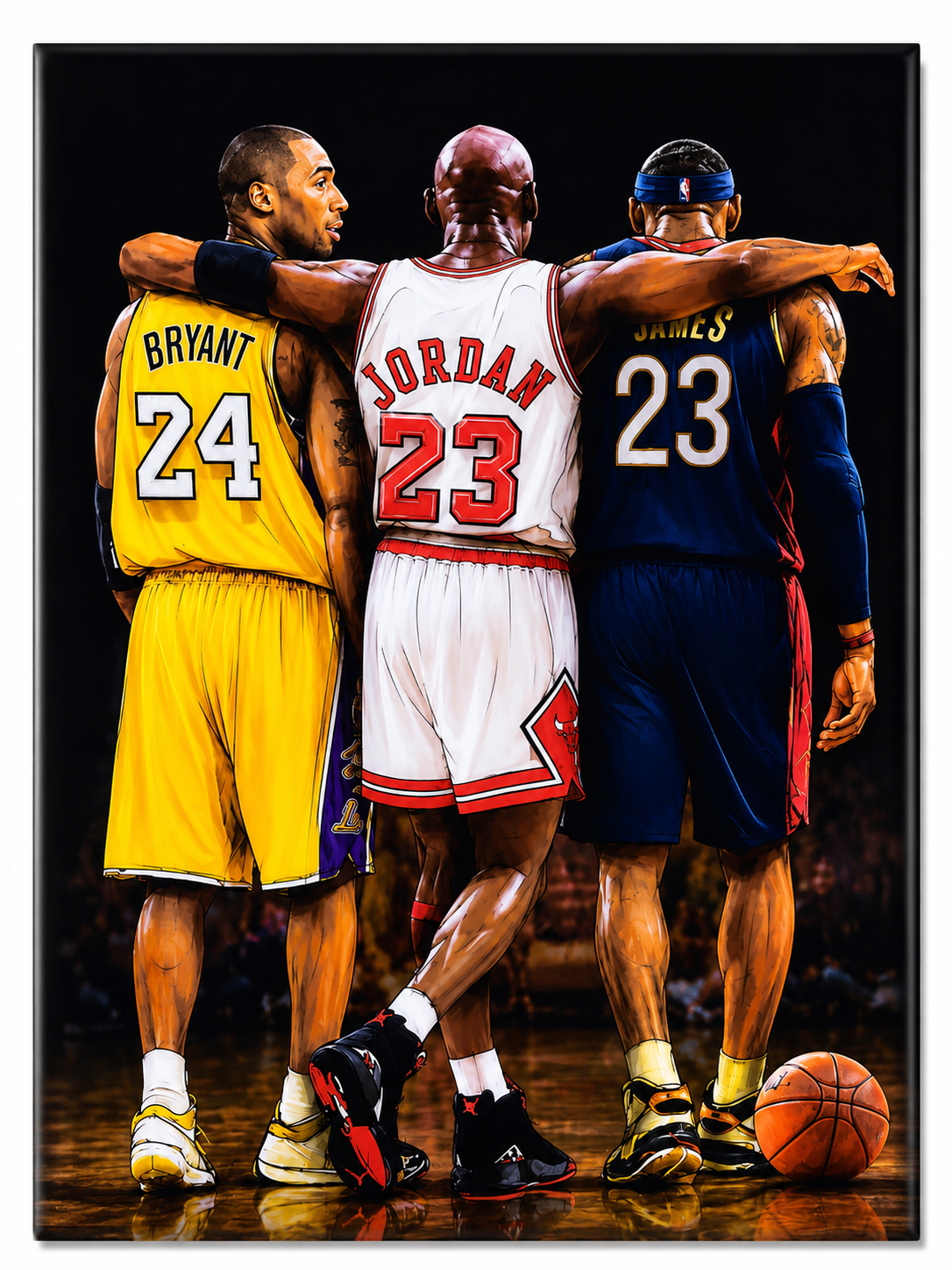 Quadro Lendas do Basquete Resinado